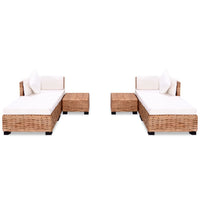 Thumbnail for Sofagarnitur 16-tlg. Natürliches Rattan