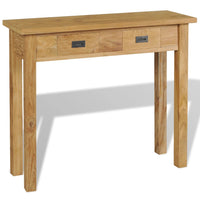 Thumbnail for Konsolentisch Massivholz Teak 90×30×80 cm