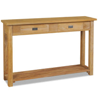 Thumbnail for Konsolentisch Massivholz Teak 120×30×80 cm