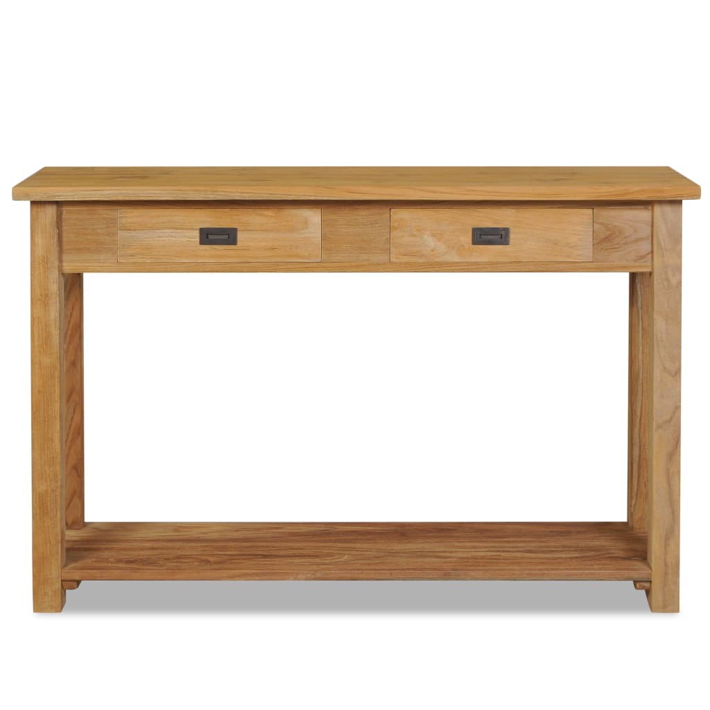 Konsolentisch Massivholz Teak 120×30×80 cm