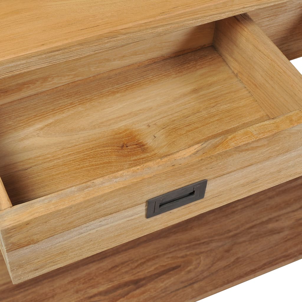 Konsolentisch Massivholz Teak 120×30×80 cm