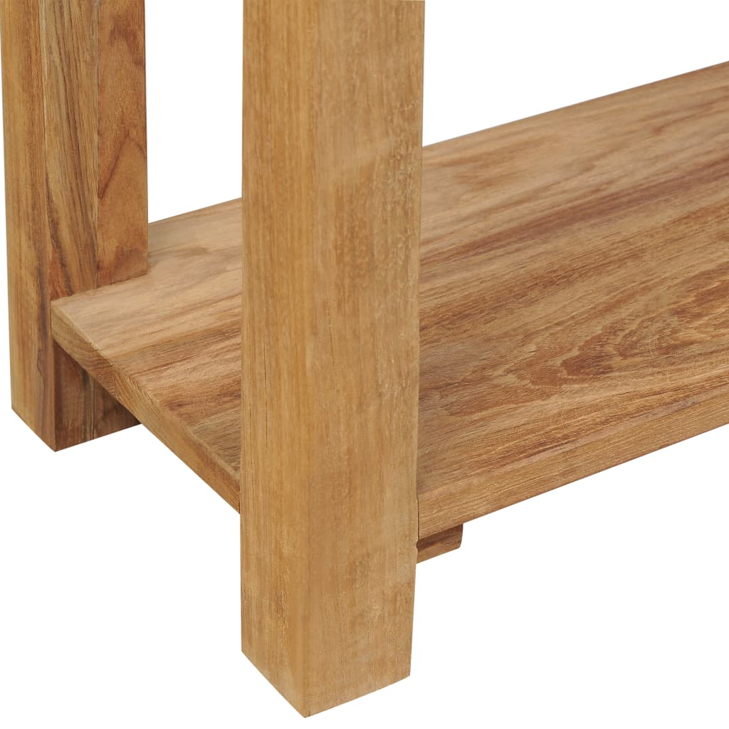 Konsolentisch Massivholz Teak 120×30×80 cm