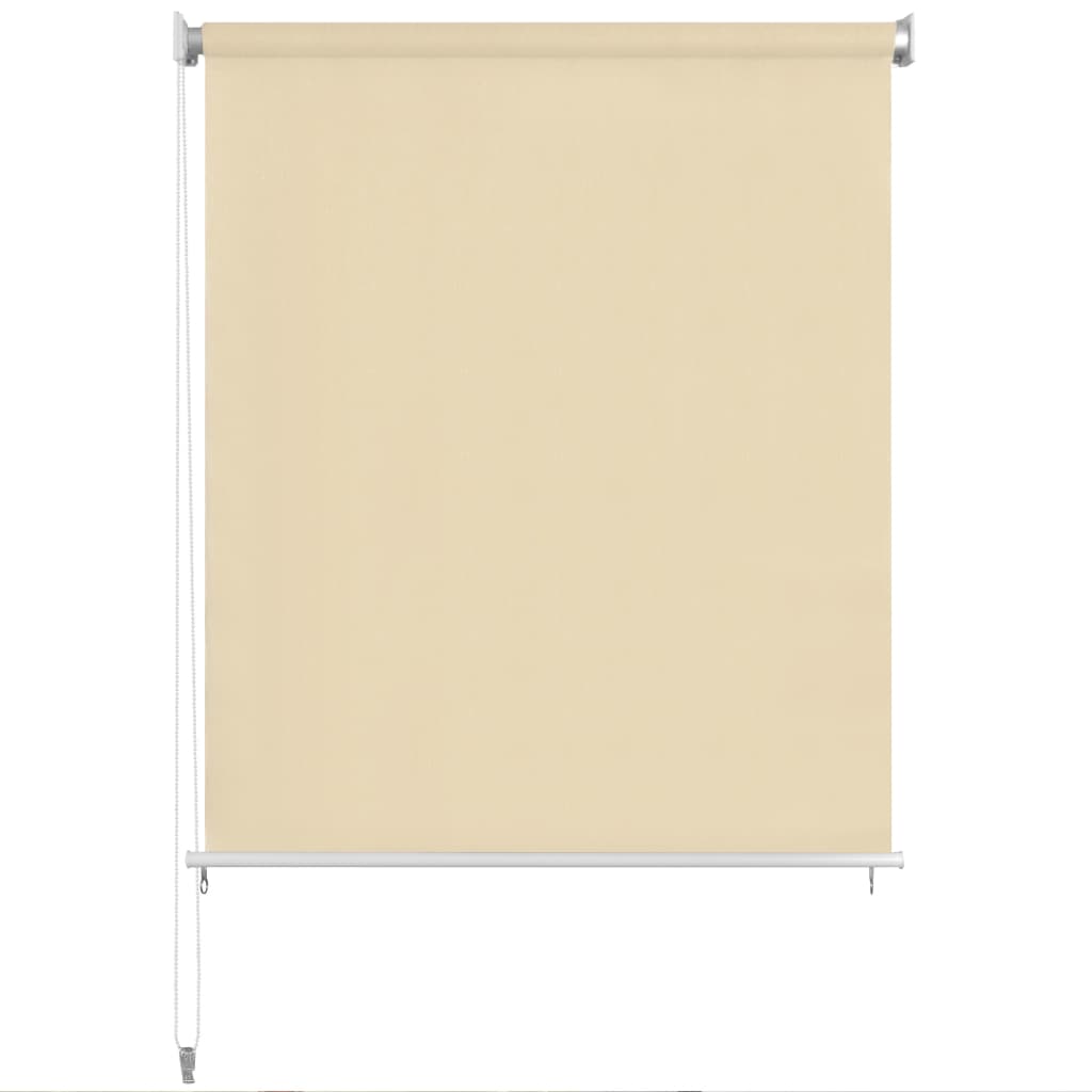 Außenrollo 120 x 230 cm Cremeweiß