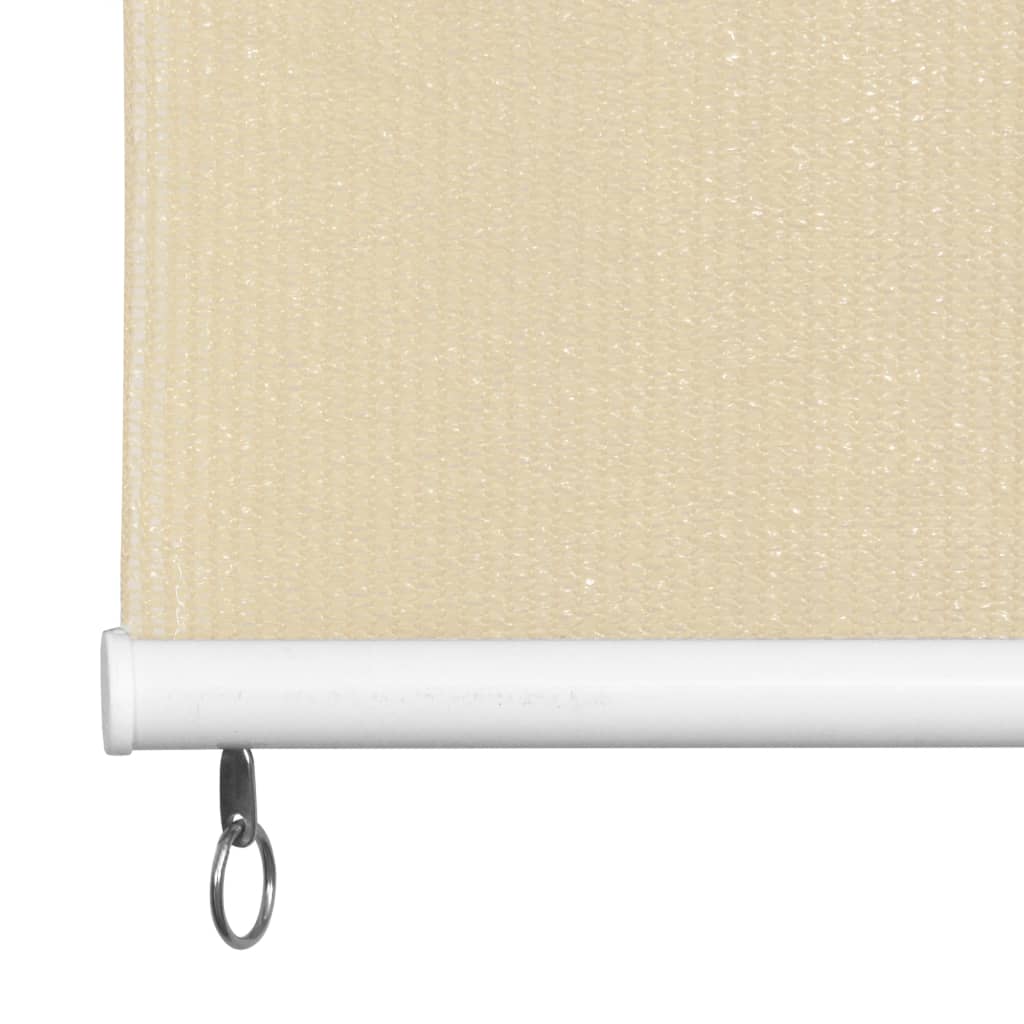 Außenrollo 120 x 230 cm Cremeweiß