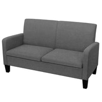 Thumbnail for 2-Sitzersofa 135 x 65 x76 cm Dunkelgrau