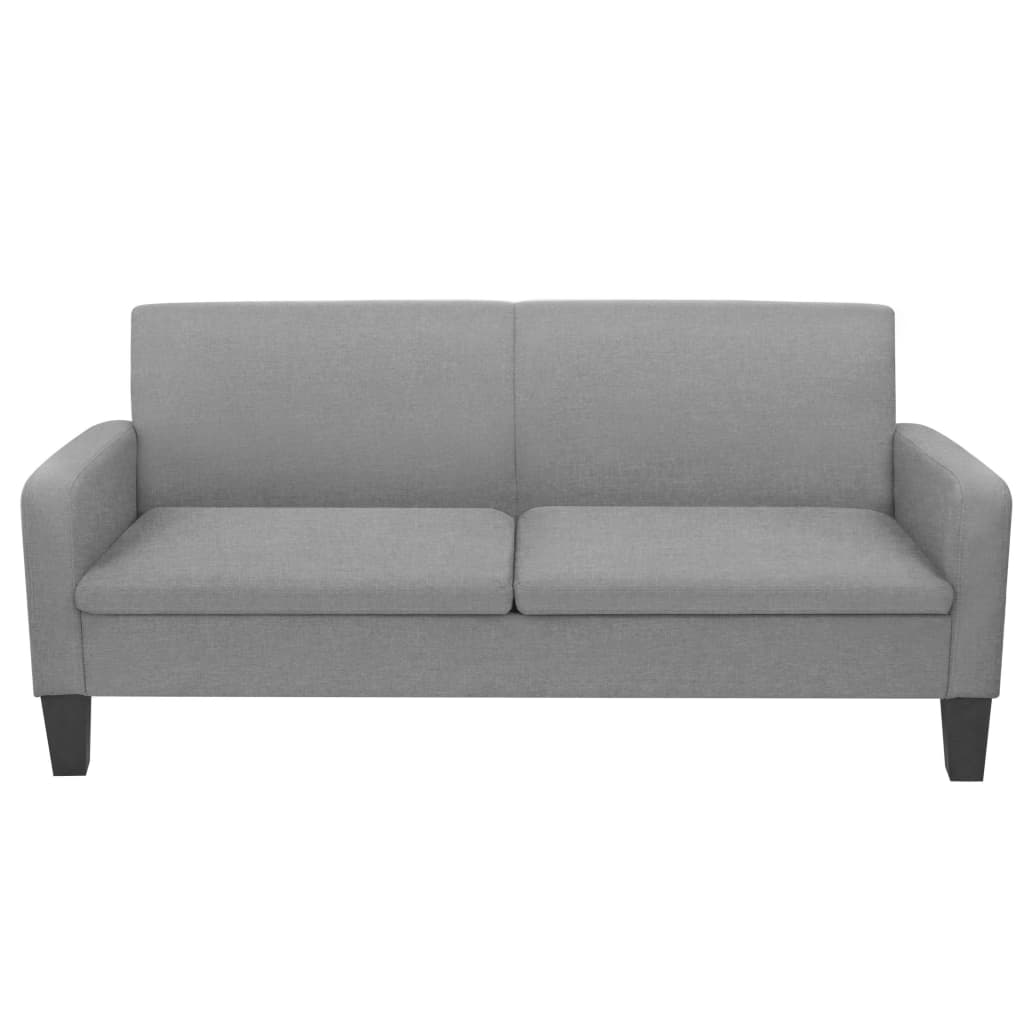 3-Sitzersofa 180 x 65 x76 cm Hellgrau