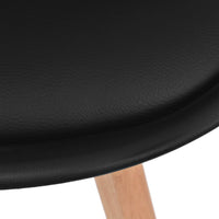 Thumbnail for Esszimmerstühle 2 Stk. Schwarz Kunststoff