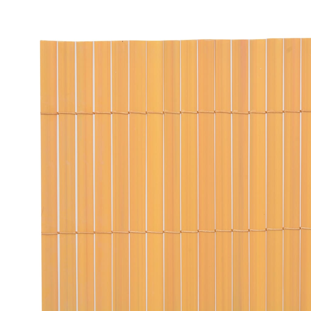 Gartenzaun Doppelseitig PVC 90×300 cm Gelb