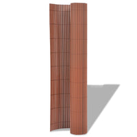 Thumbnail for Gartenzaun Doppelseitig PVC 90 x 300 cm Braun