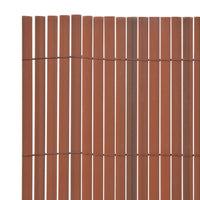 Thumbnail for Gartenzaun Doppelseitig PVC 90 x 300 cm Braun