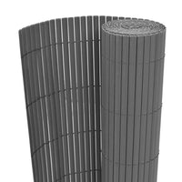 Thumbnail for Gartenzaun Doppelseitig PVC 90 x 300 cm Grau