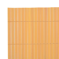 Thumbnail for Gartenzaun Doppelseitig PVC 90×500 cm Gelb