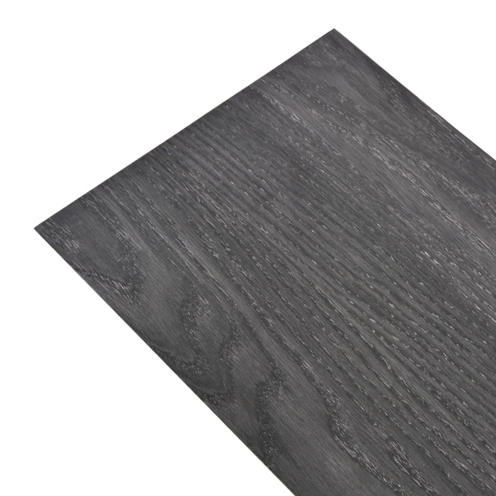 PVC Laminat Dielen 5,26 m² 2 mm Schwarz und Weiß