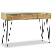 Thumbnail for Konsolentisch 120 x 35 x 76 cm Teak Massiv