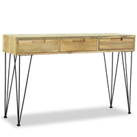 Thumbnail for Konsolentisch 120 x 35 x 76 cm Teak Massiv