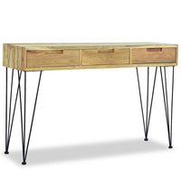 Thumbnail for Konsolentisch 120 x 35 x 76 cm Teak Massiv