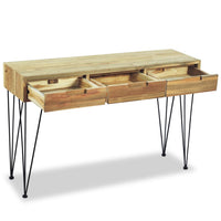 Thumbnail for Konsolentisch 120 x 35 x 76 cm Teak Massiv