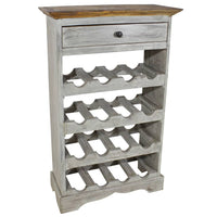 Thumbnail for Weinregal Recyceltes Massivholz 55 x 23 x 85 cm