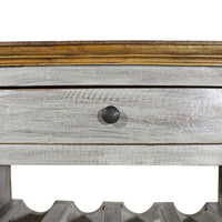 Thumbnail for Weinregal Recyceltes Massivholz 55 x 23 x 85 cm