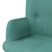 Thumbnail for Sessel mit Fußhocker Grün Stoff