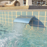 Thumbnail for Pool-Wasserfall Edelstahl 30x9x26 cm Silbern