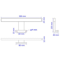 Thumbnail for vidaXL Spiegelleuchte 5 W Warmweiß