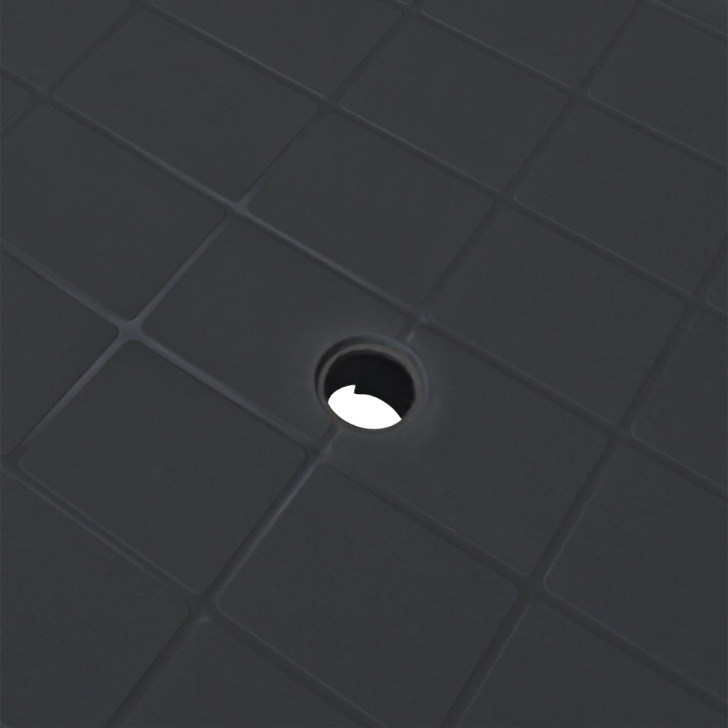 Gartentisch Anthrazitgrau 101 x 68 x 72 cm Kunststoff