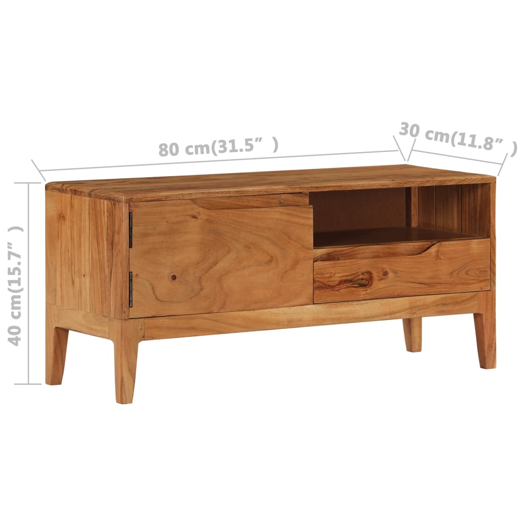 TV-Schrank Massivholz Akazie 88×30×40 cm