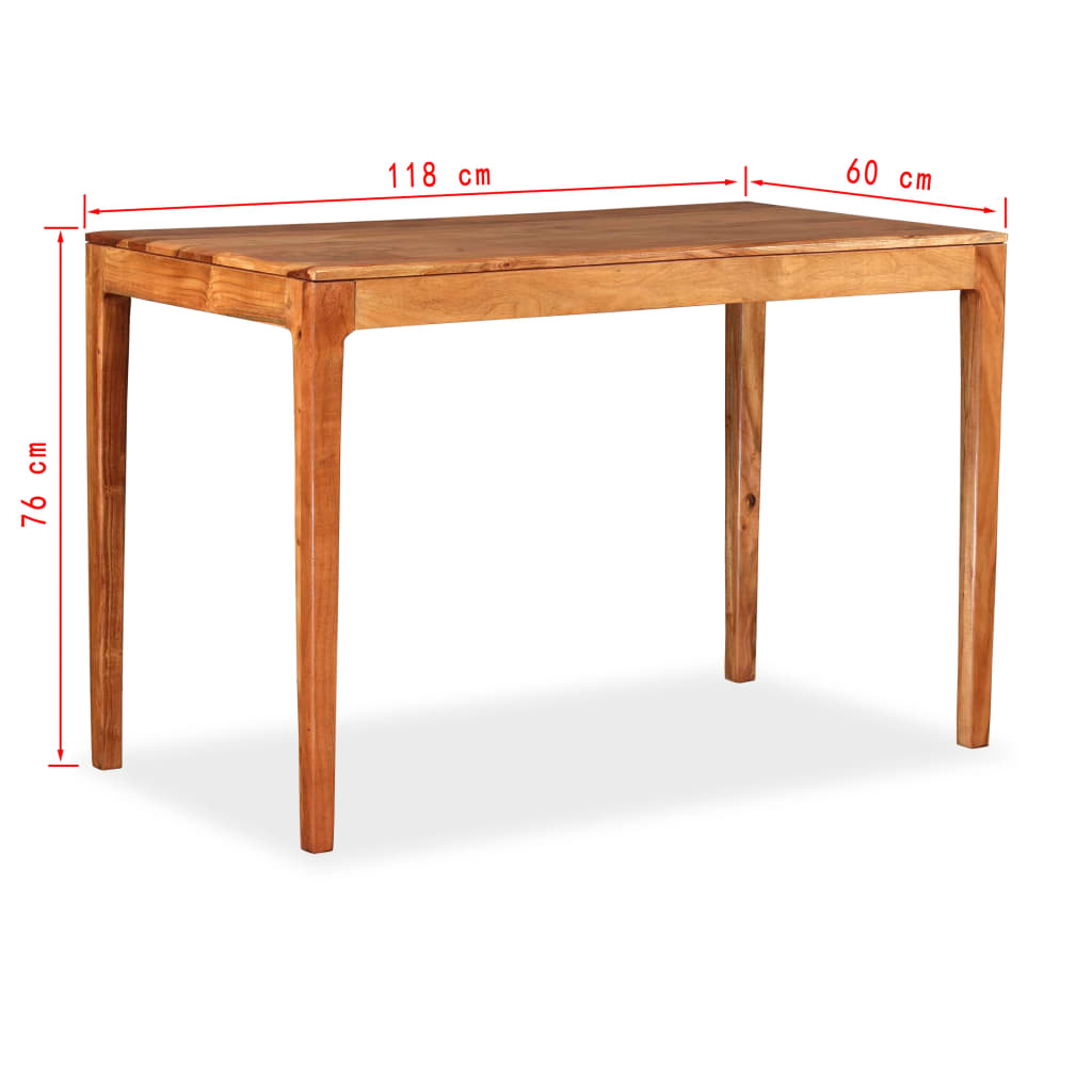 Esszimmertisch Recyceltes Massivholz 118 x 60 x 76 cm