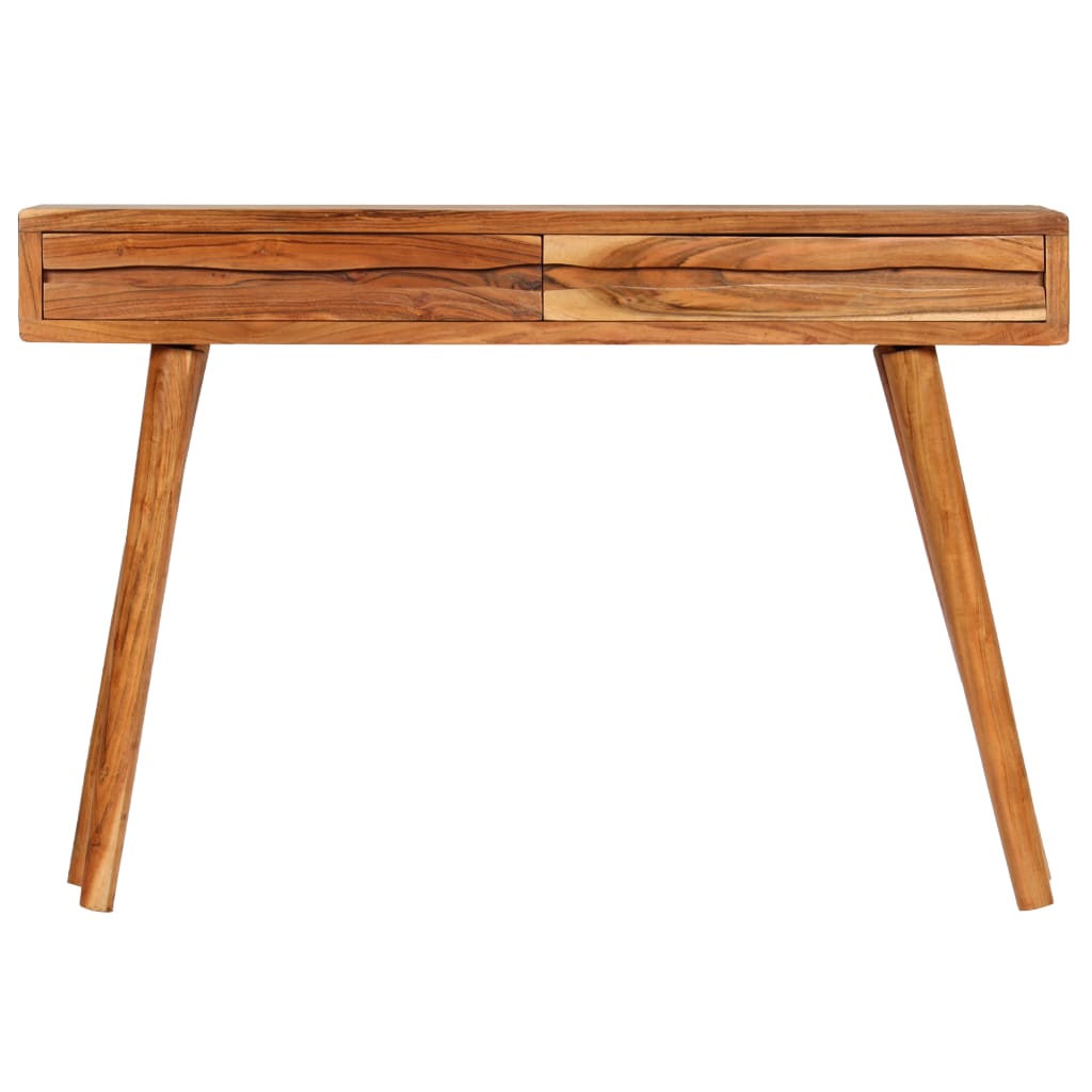 Konsolentisch Akazie Massiv Geschnitzte Schubladen 118x30x80cm