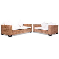 Thumbnail for Sofa-Set 15-tlg. Natürliches Rattan