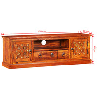 Thumbnail for TV-Schrank Massivholz 120 x 30 x 40 cm