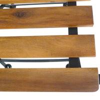 Thumbnail for Klappbare Gartenstühle 2 Stk. Stahl und Massivholz Akazie