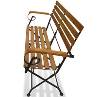 Thumbnail for Gartenbank Klappbar 112 cm Massivholz Akazie