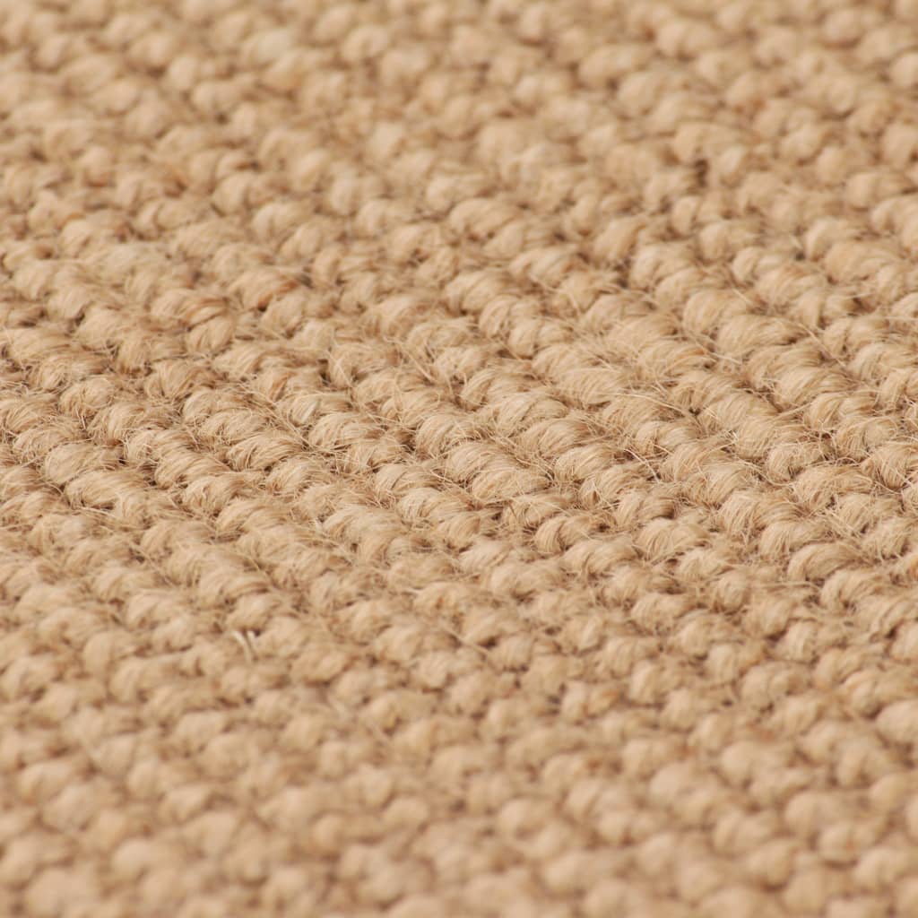 Teppich Jute mit Latexrücken 80 x 160 cm Naturfarben