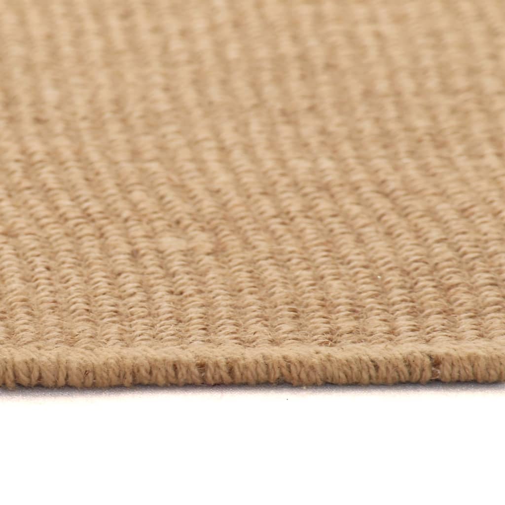 Teppich Jute mit Latexrücken 80 x 160 cm Naturfarben