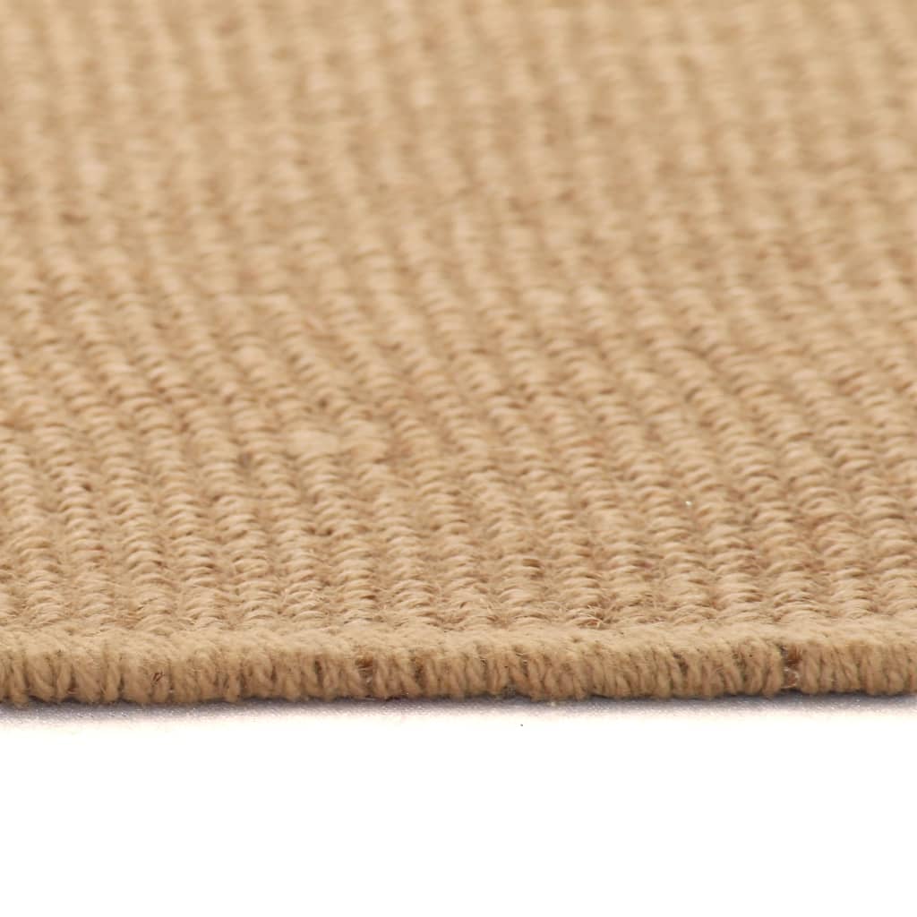 Teppich Jute mit Latexrücken 120 x 180 cm Naturfarben
