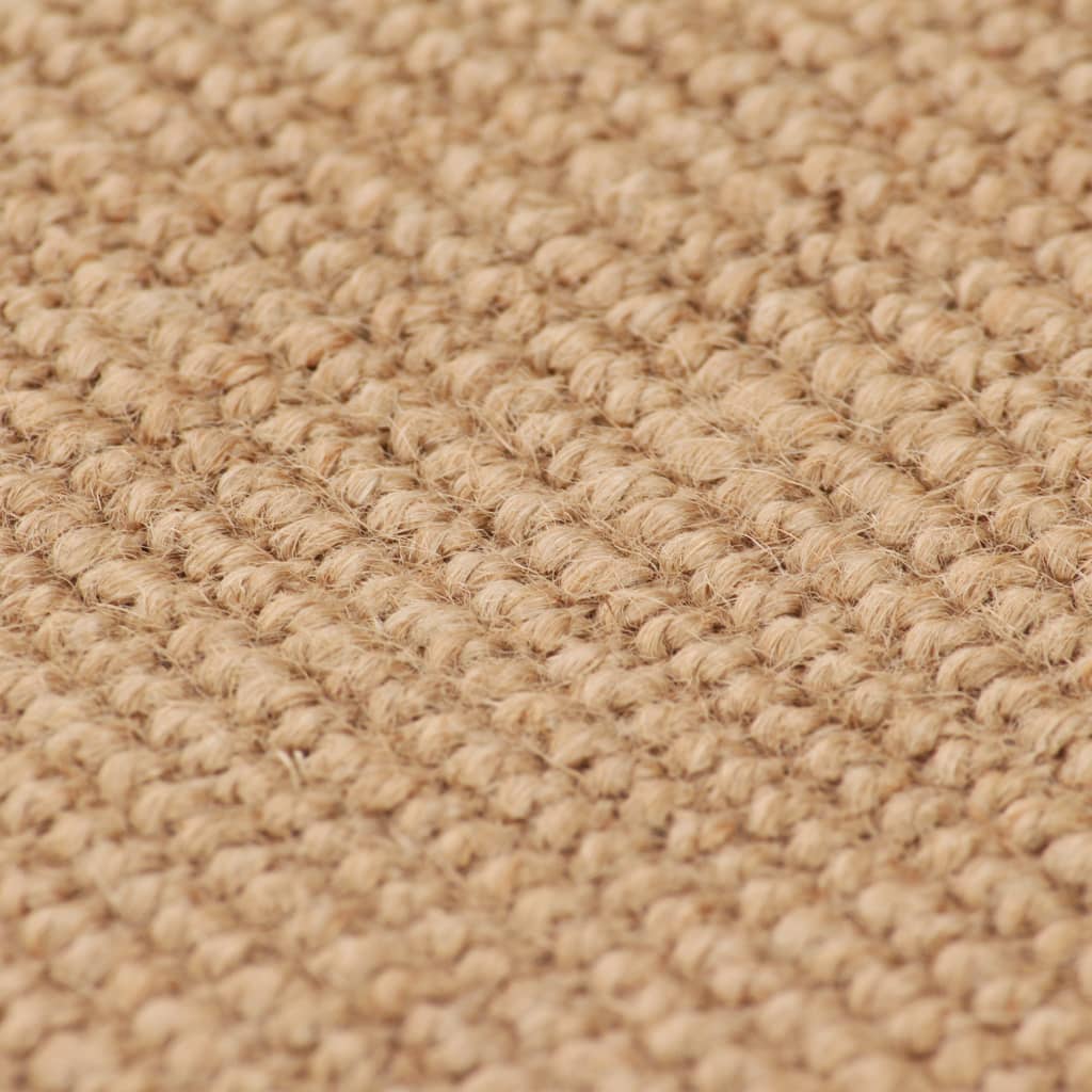 Teppich Jute mit Latexrücken 160 x 230 cm Naturfarben