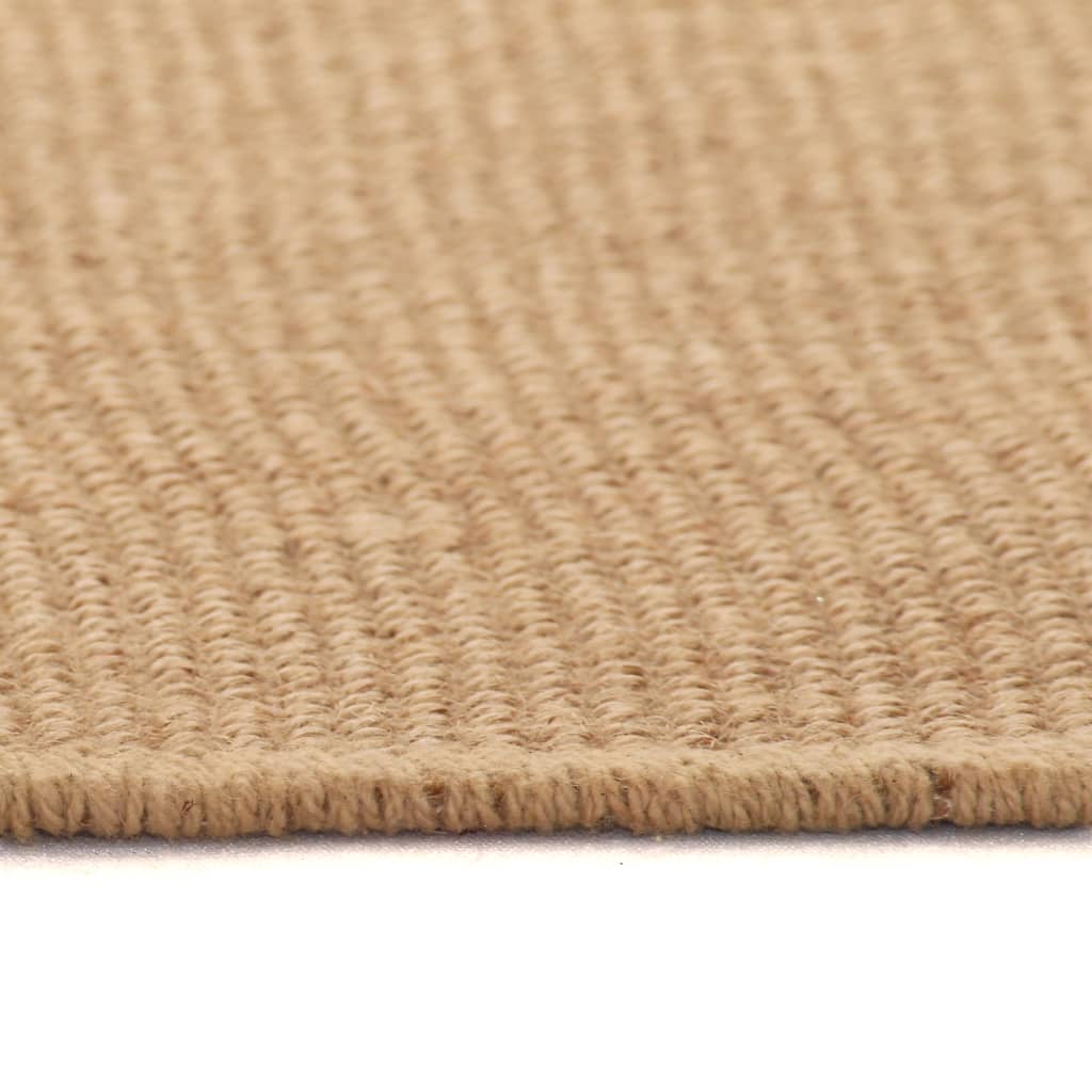 Teppich Jute mit Latexrücken 160 x 230 cm Naturfarben