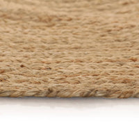 Thumbnail for Teppich Jute Geflochten 90 cm Rund