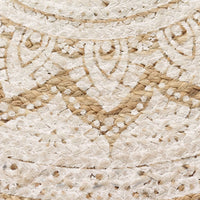 Thumbnail for Teppich Jute Geflochten Bedruckt 150 cm Rund