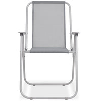 Thumbnail for 8-tlg. Garten-Essgruppe Stahl und Textilene Grau