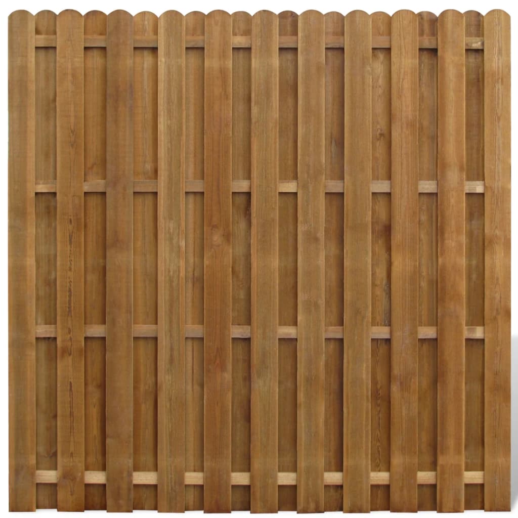 Bohlenzaun-Element Kiefernholz 180×180 cm