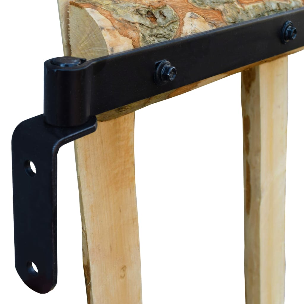 Zauntor Einflügelig Haselnussholz 100×120 cm