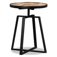 Thumbnail for Beistelltisch Rund Recyceltes Massivholz Teak