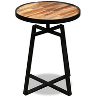 Thumbnail for Beistelltisch Rund Recyceltes Massivholz Teak