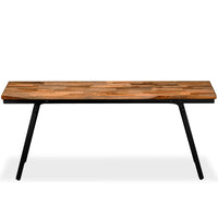 Thumbnail for Sitzbank Recyceltes Teak und Stahl 110 x 35 x 45 cm