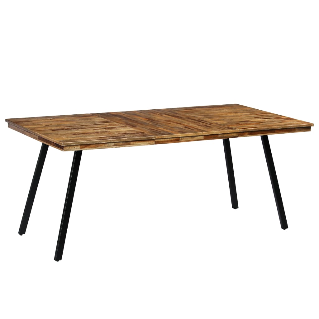 Esstisch RecyceltesTeak und Stahl 180 x 90 x 76 cm