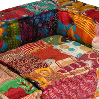 Thumbnail for 2-Sitzer Modularer Pouf Patchwork Stoff