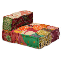Thumbnail for 4-Sitzer Modularer Pouf Patchwork Stoff